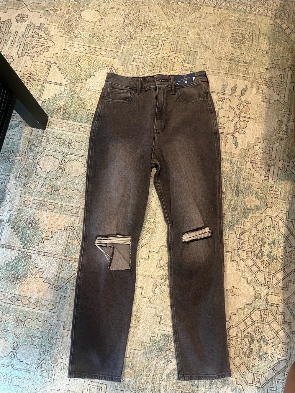 Hollister Washed Black High-Rise Jeans